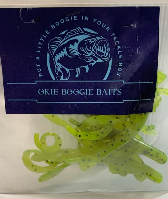 Okie Hawg Peppered Chartreuse 3 inch